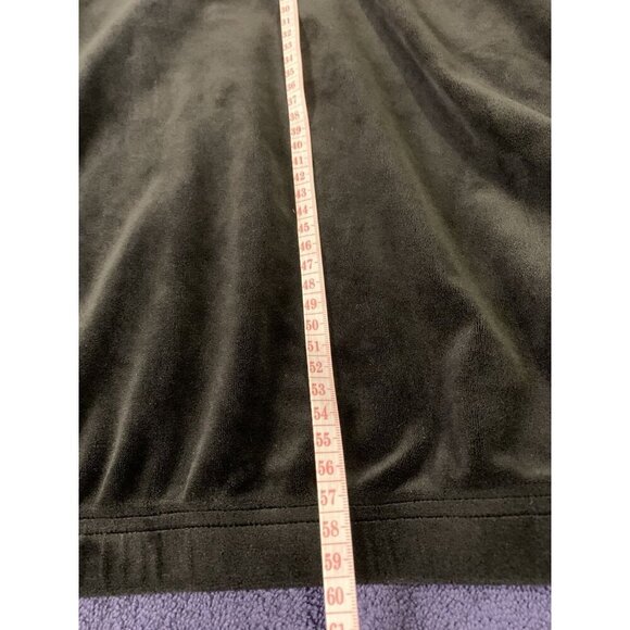 FILA Black Velour Quarter Zip Medium Velvet Hoodie - Picture 9 of 9